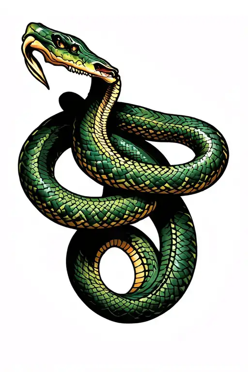 Egyptian Snake That Goes Up The Forearm