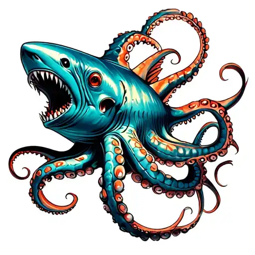 Octopus Shark Anglerfish Following Engineer