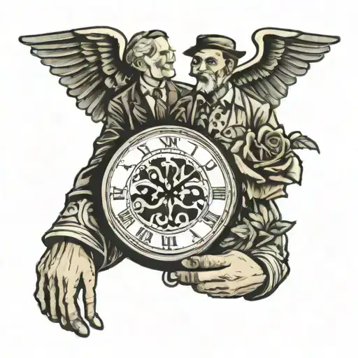 Tennessee Clock Father Holding Hands