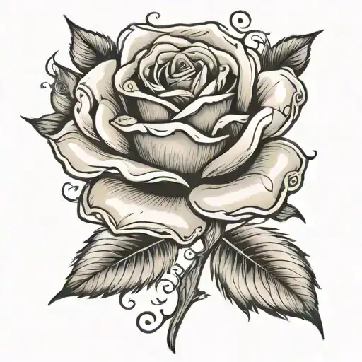 224 Incorporated In The Design With A Rose Needs To Show Forever Lasting Love