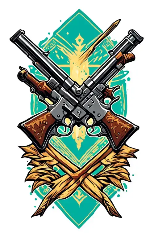 Arrow With Guns As Bow