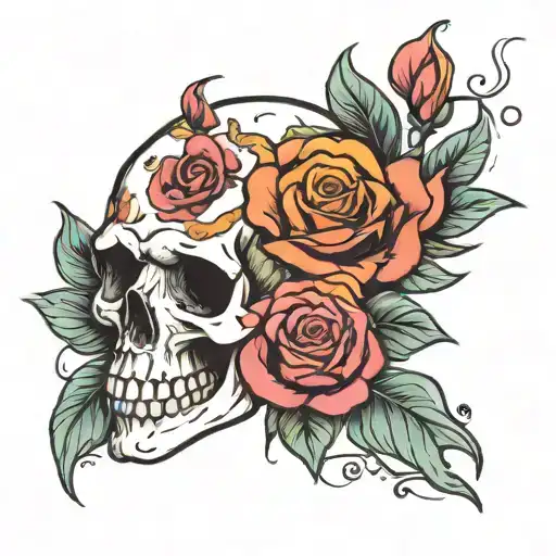 Skull And Roses