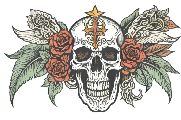 Ave Christus Rex Skull