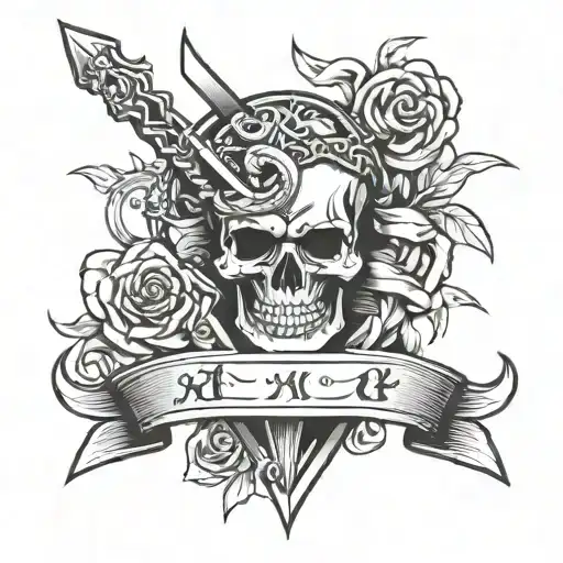 Curved Sword Under Pec Muscle