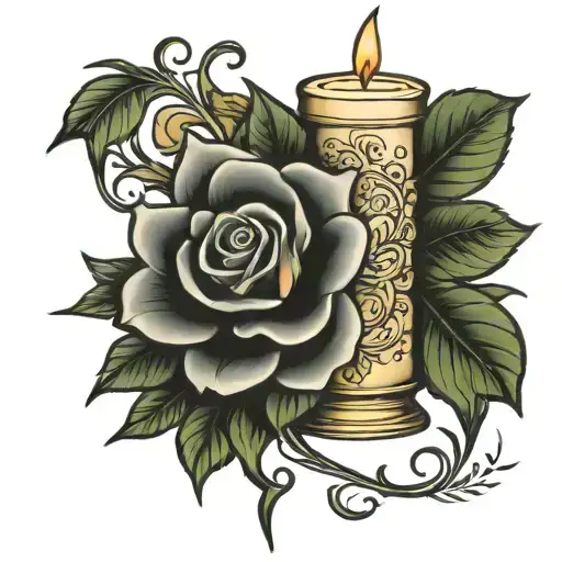 Memorial Tattoo For Dad I Want A Candle