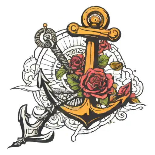 Anchor And Radioactive Colored