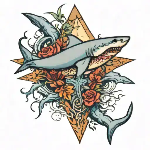 Cross With Shark Inside