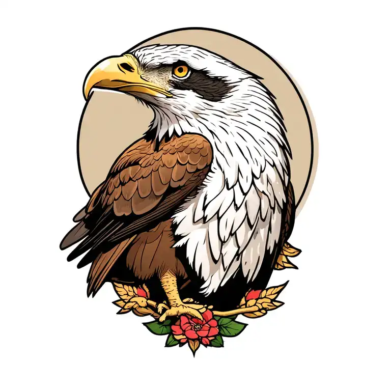 Eagle Memorial Tattoo For Dad