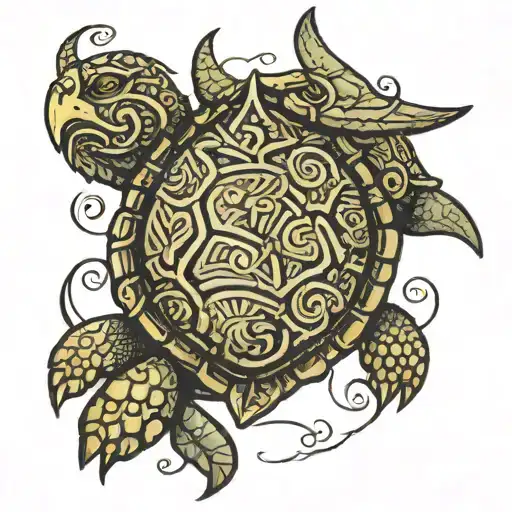 A Viking Turtle Viewed From Above