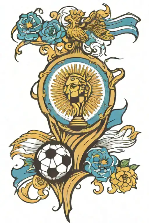 Soccer World Cup Argentina Flag