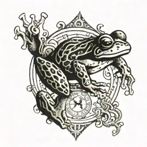 Roman Numerals And A Frog Jumping