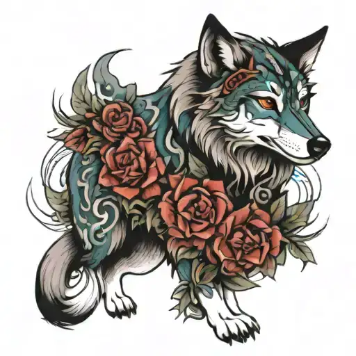 Kaze With Wolf Surrounded