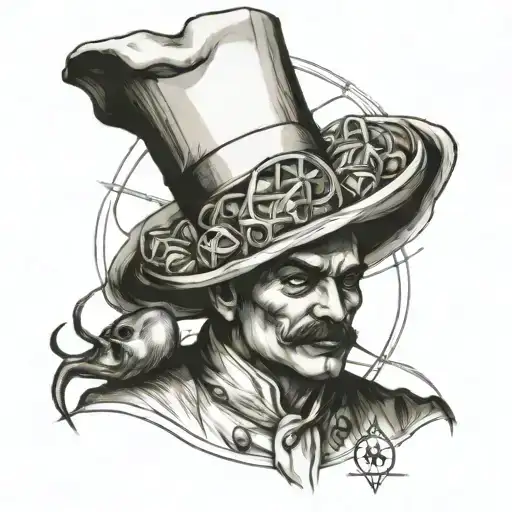 Illuminati Chef Charcoal Sketch