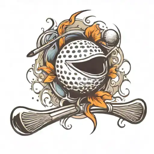 Golf Ball And Hockey Sticks Morphing