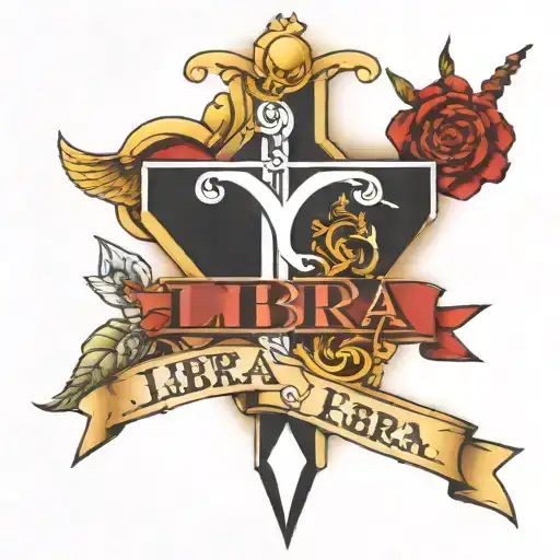 Libra Lettering Cross