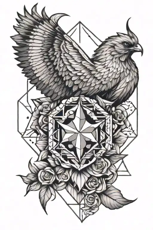 Geometric Birth Tattoo Design