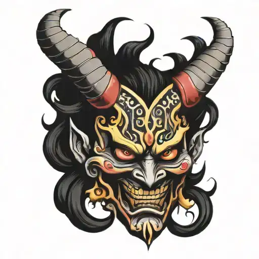Mascaras Oni Demon Mask