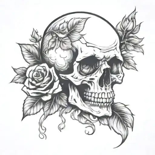 Skull And Roses