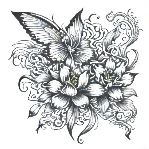 Orchid And Lotus And Phoenix Rising