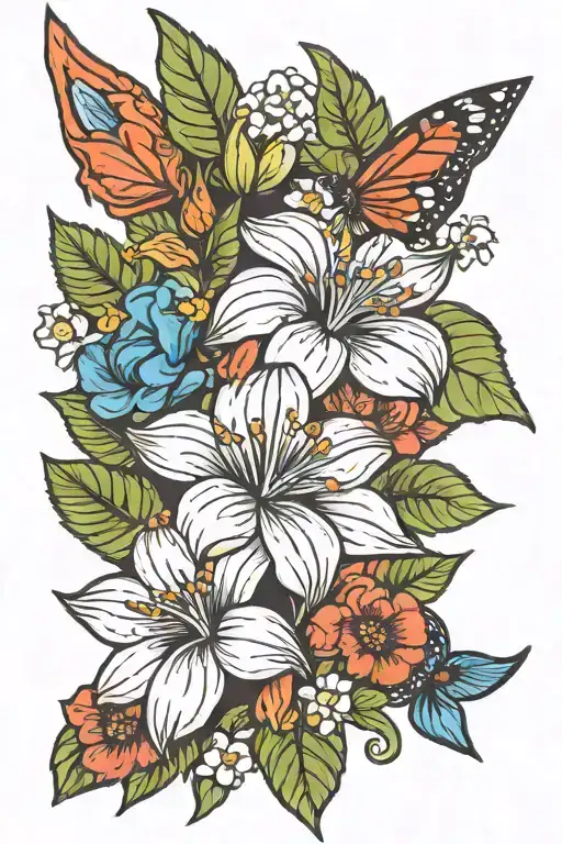 Costa Rica And Texas State Flower