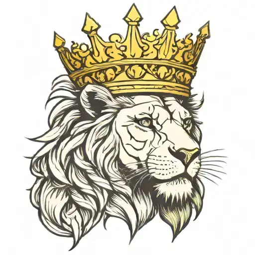 Lion With Crown Color