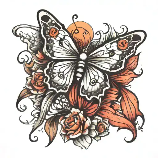 Butterfly With Angel Wings