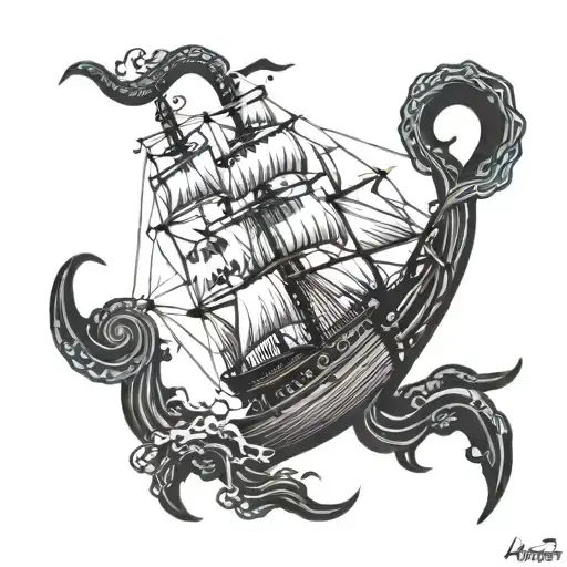 Kraken Ship Sailing