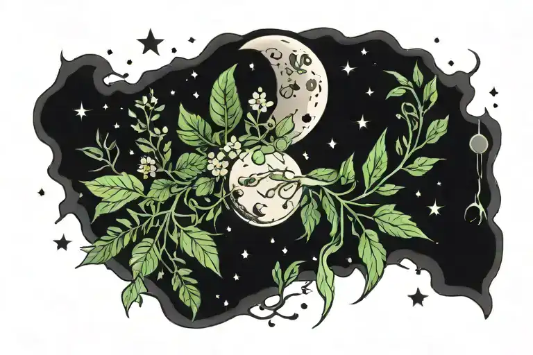 Moon And Herbs Magic One