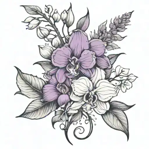 Orchid Sunflower Lavender