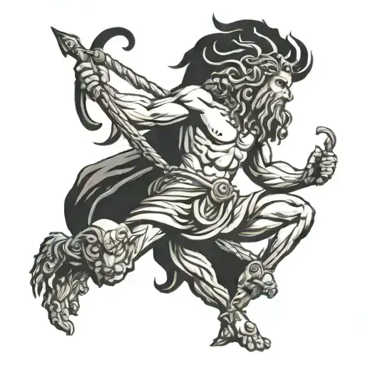 Greek God With Animal Legs