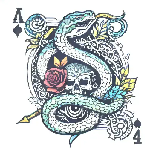 Snake Ak 47 King Card Featuring