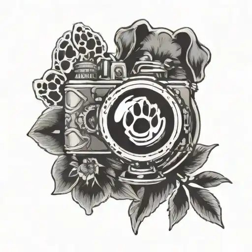 Dog Paw Globe Camera Lens