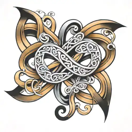 J And G Infinity Symbol Intertwined