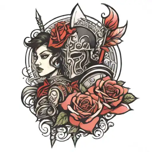 Warrior And Rose