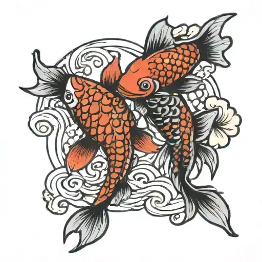 Thing 1 Thing 2 Koi Fish