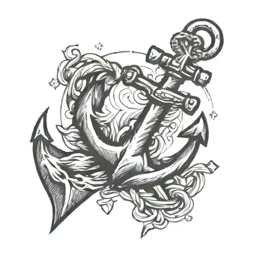 Dad And Anchor Minimalist