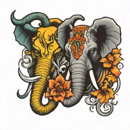 Gemini And Elephant Head