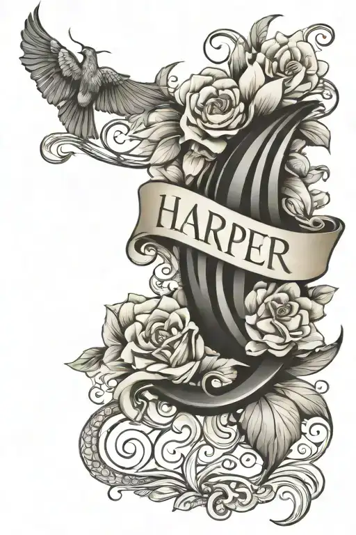 Harper Name Written