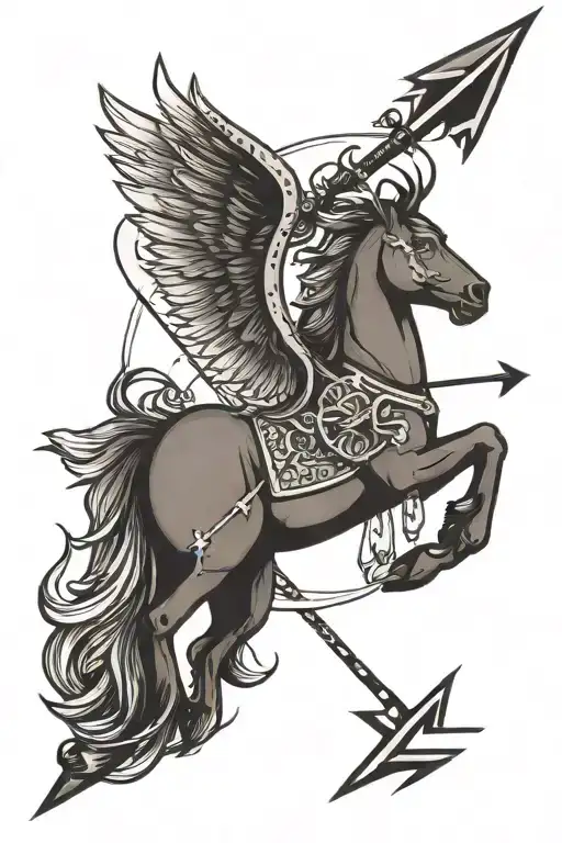 Sagittarius Symbol With Arrow