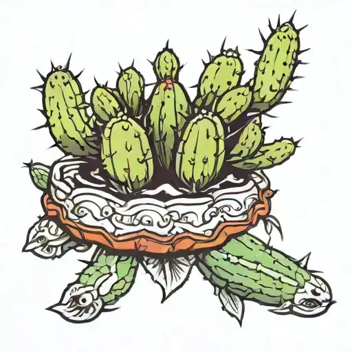 Ghost Cactus Floating