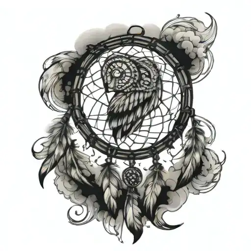 Dream Catcher Over A Guy Who Walking