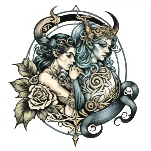 Gemini Sagittarius Aries Signs Intertwined