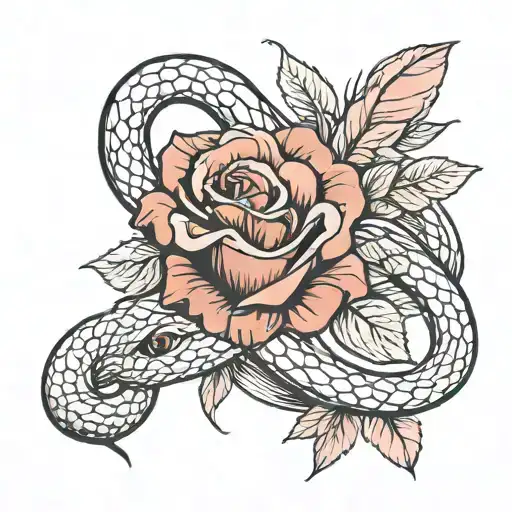 Snake And Rose
