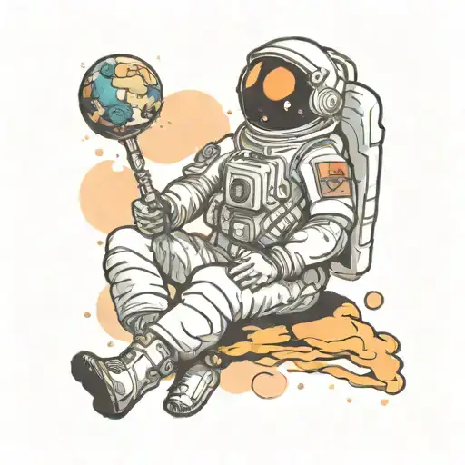 Meditating Astronaut