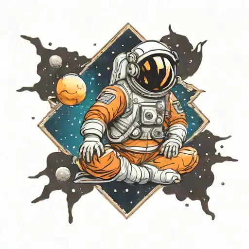 Meditating Astronaut