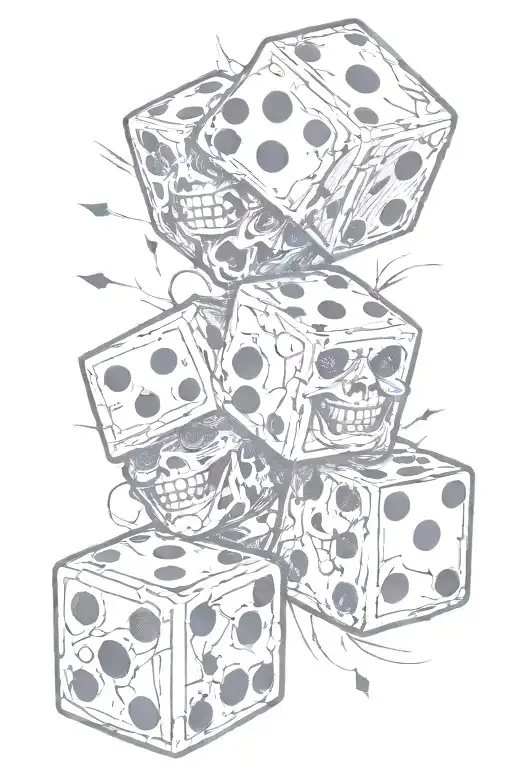 Laugh Now Cry Later Faces With Dice In It