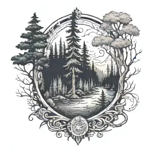 Forest In The Background