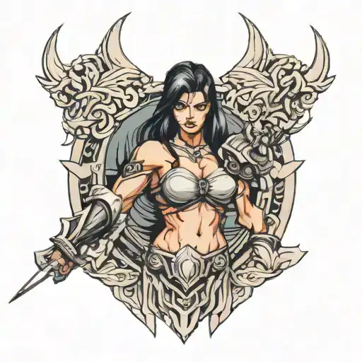 Muscular Female Warrior
