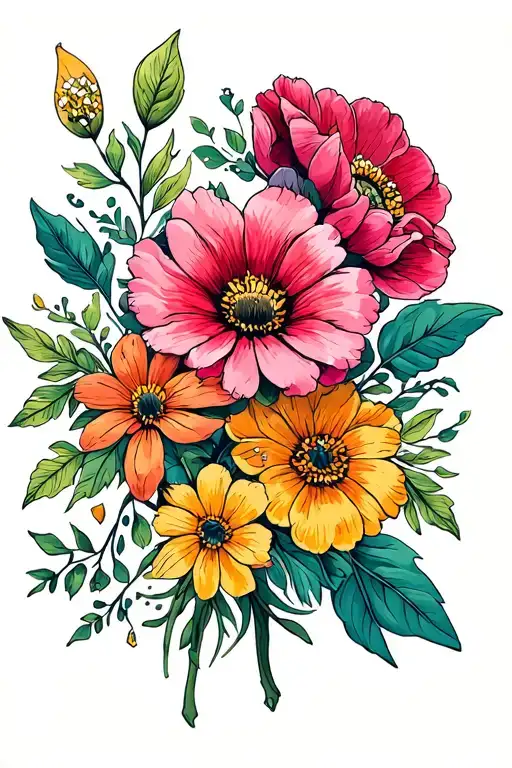 March August Birth Flowers