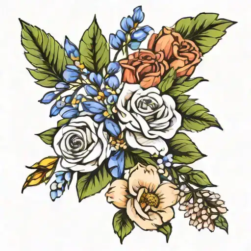 Birth Flower Bouquet